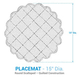 Golden Flowers Quilted Placemats-Lange General Store