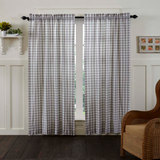 Annie Grey Buffalo Check Panel Curtains-Lange General Store