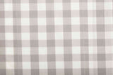 Annie Grey Buffalo Check Short Panel Curtains-Lange General Store