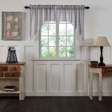 Annie Grey Buffalo Check Swag Curtains-Lange General Store