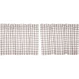 Annie Grey Buffalo Check Tier Curtains 24"-Lange General Store