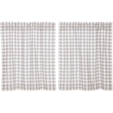 Annie Grey Buffalo Check Tier Curtains 36"-Lange General Store