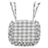 Grace Ann Check Ruffled Chair Pad-Lange General Store