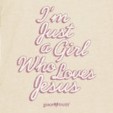 Grace & Truth Just A Girl Womens T-Shirt Hoodie-Lange General Store