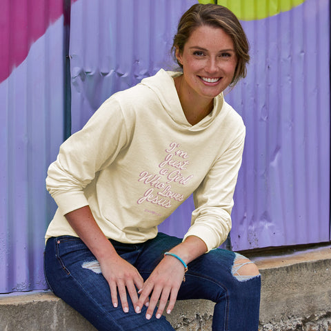 Grace & Truth Just A Girl Womens T-Shirt Hoodie-Lange General Store
