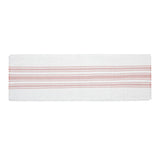 Grain Sack Stripe Coral Table Runners-Lange General Store