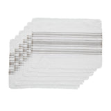 Grain Sack Stripe Grey Placemats-Lange General Store