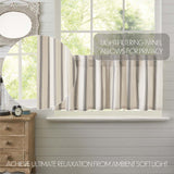 Graycie Grain Sack Stripe Tier Curtains