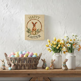 Happy Easter Bunny & Eggs In Wreath Wall Sign-Lange General Store
