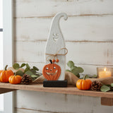 Happy Jack-O-Lantern Wooden Ghost