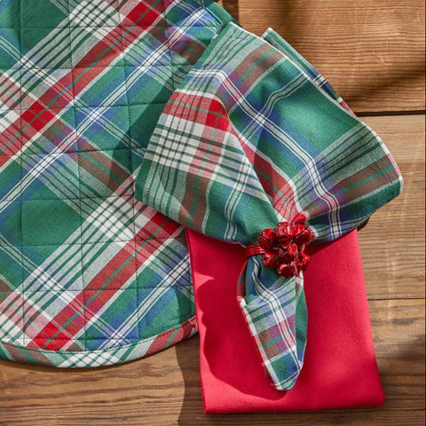 Hard Candy Plaid Cotton Cloth Napkins Set of 4