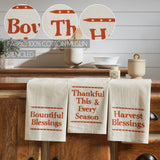 Harvest Blessings Tea Towel Set of 3-Lange General Store