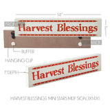Harvest Blessings w/Mini Stars Sign-Lange General Store