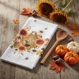 Harvest Sunflower Bee Skep Terry Towel
