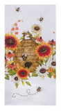 Harvest Sunflower Bee Skep Terry Towel