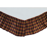 Heritage Farms Primitive Check Bed Skirt-Lange General Store