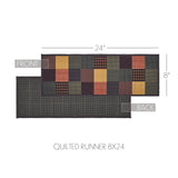 Heirloom Farm Primitive Check Quilted Table Runner-Lange General Store
