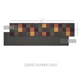 Heirloom Farm Primitive Check Quilted Table Runner-Lange General Store
