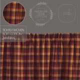 Heirloom Farm Primitive Check Swag Curtains
