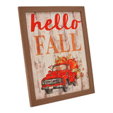 Hello Fall Red Truck Wall Sign-Lange General Store
