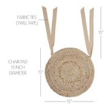 Natural Braided Chair Pad-Lange General Store
