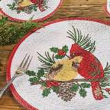 Holiday Cardinal Love Braided Placemats-Lange General Store
