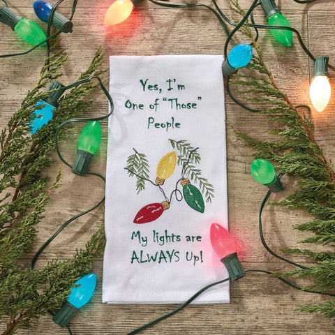 Holiday Lights Dishtowel-Lange General Store