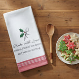 Holly Made with Love Tea Towel