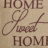 Home Sweet Home Burlap Pillow-Lange General Store
