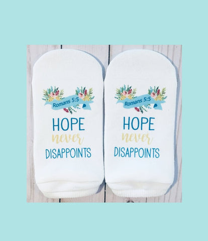 Hope Never Disappoints Socks-Lange General Store