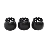 Jack-O-Lantern Candle Holder Black Set of 3-Lange General Store