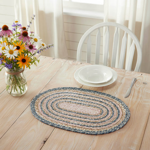 Navy Rose Braided Placemat - Lange General Store