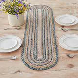 Navy Rose Braided Table Runners - Lange General Store