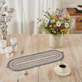 Navy Rose Braided Table Runners - Lange General Store