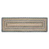 Navy Rose Rectangle Stair Tread Latex Rug-Lange General Store