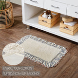 Kaila Ticking Blue Bath Mat-Lange General Store