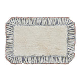 Kaila Ticking Blue Bath Mat-Lange General Store