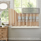 Kaila Ticking Gold Ruffled Tiers-Lange General Store