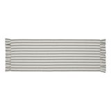 Kayley Ticking Stripe Ruffled Table Runners-Lange General Store