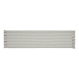 Kayley Ticking Stripe Ruffled Table Runners-Lange General Store