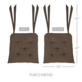 Kettlehurst Plaid Chair Pad-Lange General Store