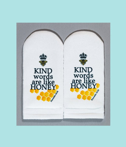 Kind Words Are Like Honey Socks-Lange General Store
