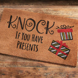 Knock If You Have Presents Door Mat-Lange General Store