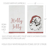 Kingle Chenille Holly Jolly Tea Towel Set-Lange General Store