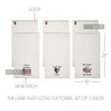 Land That I Love Tea Towel Set of 3-Lange General Store