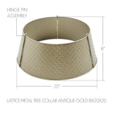 Lattice Metal Tree Collar Antique Gold 20"-Lange General Store