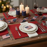 Lattice Red Placemats-Lange General Store