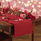 Lattice Red Table Runners-Lange General Store