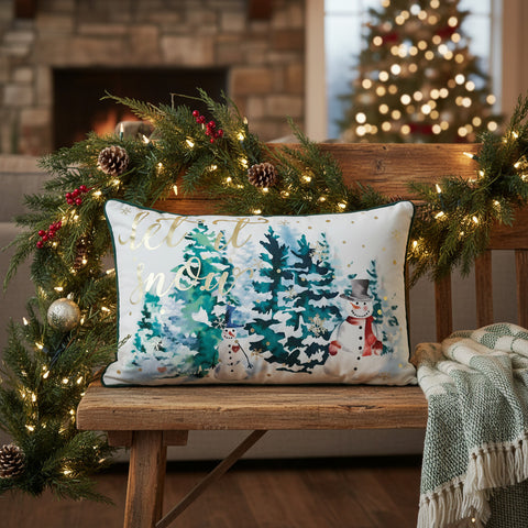 Let It Snow Pillow-Lange General Store