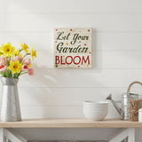 Let Your Garden Bloom Block Sign-Lange General Store